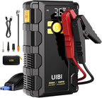UIBI X5 Car Jump Starter with Air Compressor, 2000A Car Battery Jump Starter with 150PSI Tire Inflator Portable, Battery