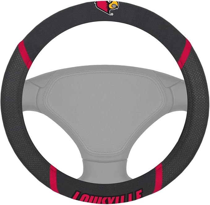 FANMATS NCAA Unisex-Adult Embroidered Steering Wheel Cover