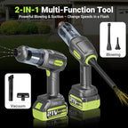 Cordless Car Vacuum Cleaner, 36000PA High Power Suction, 120W Portable Handheld Vacuum with 2×3.0Ah Batteries, Multi-Nozzle A