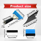 18PCS Car Window Tint Kit, Multi-Function Car Window Tint Kit, Vehicle Vinyl Wrap Application Kit
