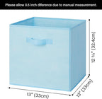 GRANNY SAYS 13 Inch Cube Storage Bins, Colorful Cube Storage Organizer, Fabric Storage Bins, Storage Cubes for Shelves, Close