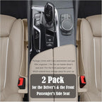 Seat Gap Storage Box for Your Car,Trucks, Auto Side Seat Gap Filler Organizer 2 Pack, Fill the Gap Space Between the Console and Seats, Universal Car Accessories Gap Filler, Beige