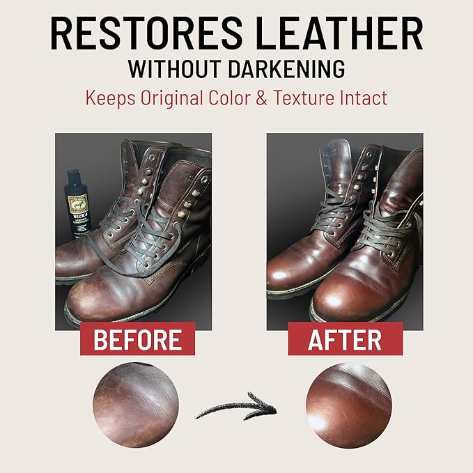 Bickmore Bick 4 Leather Conditioner and Leather Cleaner 16 oz - Will Not Darken Leather - Safe For All Leather Apparel, Furni