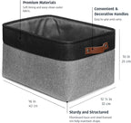 OrganiHaus Extra Large Fabric Storage Baskets for Shelves 3 Pack, 16x13in Closet Storage Bins, Canvas Baskets for Organizing,