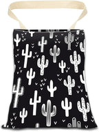 Car Garbage Can, Hanging Car Trash Can Bag for Cute Car Back Seat Organizer, Abstract Fun Cactus