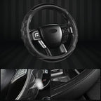 GIANT PANDA Car Steering Wheel Cover for Ford F150 F250 F350 Expedition 15.5-16 inches - Black