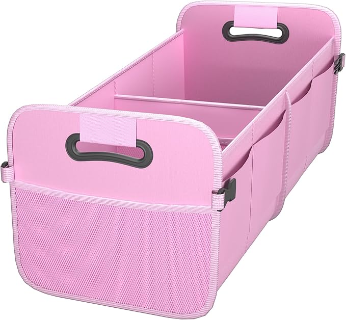 Sposuit Trunk Organizer for Car - 70L Collapsible Car Storage with 11 Pockets & Reinforced Handles, SUV Trunk Organizers for