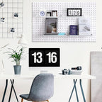Lineshading 4 Pcs Pegboard Shelves, 12 x 5 Inch Metal Shelf Brackets Pegboard Tray Accessories Wall Organizer for Craft Room 