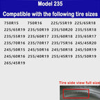 Quick Fit Automotive Snow Chains for Emergency Use Easy Installation Without Tools for Cars Minivans and Small SUVs silver 23