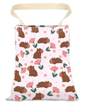 Car Trash Can, Durable Hanging Car Trash Garbage Bag, Cute Automotive Garbage Cans Organizer, Cute Brown Bear Flower