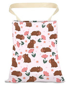 Car Trash Can, Durable Hanging Car Trash Garbage Bag, Cute Automotive Garbage Cans Organizer, Cute Brown Bear Flower
