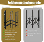 Foldable Portable Wardrobe On Wheels, Freestanding Garment Rack, with Magnetic Door 2000lbs, Heavy Duty Clothes Rack, for Bed