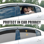 ZATOOTO Window Shades for Car Camping - Privacy Cover and Side Blinds - Protection from Heat and UV for Kids, Family, Pets