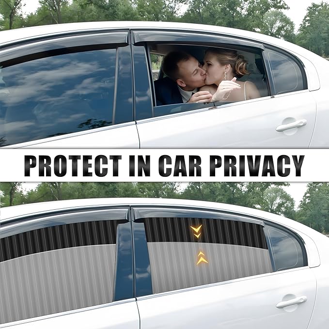 ZATOOTO Window Shades for Car Camping - Privacy Cover and Side Blinds - Protection from Heat and UV for Kids, Family, Pets