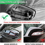 Silver Driver Side Mirror Cover Rear View Mirror Cap Compatible with 8th Gen Accord Sedan 2008 2009 2010 2011 2012