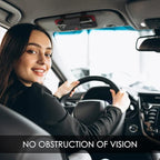 Car Sunglasses Holder for Car Visor Vegan Leather Auto Eyeglass Case with Clip Automotive Interior Visor Accessories