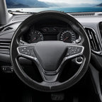 Steering Wheel Cover for Chevy Malibu 2016-2024/ Equinox 2018-2024/ Bolt EV 2017-2021/ Volt 2016-2019, Car Steering Wheel Cover Accessories for Chevrolet (Glossy Black)