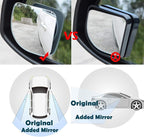 Ampper Blind Spot Mirror Fan Shaped, HD Glass Frameless Stick on Adjustabe Few Convex Wide Angle Rear View Blind Spot Car Mirror for Car Blind Spot, Pack of 4