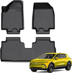 KUST Floor Mats for Chevy/Chevrolet Equinox EV 2024-2025 2026 (Not for Gas), All Weather Floor Liners Front Rear 2 Rows Car Mats for Equinox Accessories TPE Rubber High Edge