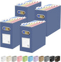 Oterri Cardboard File Organizer Box for Hanging File Folders Letter Size,File Box for Computer Desk,File Cabinet,Working Home