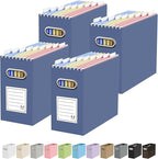 Oterri Cardboard File Organizer Box for Hanging File Folders Letter Size,File Box for Computer Desk,File Cabinet,Working Home