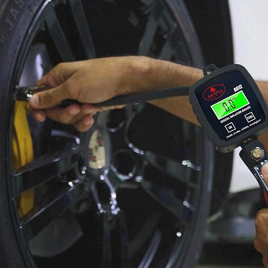 AEROPRO Tools Digital Tire Inflator with Pressure Gauge, 203 PSI Air Chuck and Compressor Accessories Heavy Duty with Rubber Hose and Quick Connect Coupler with Display Resolution