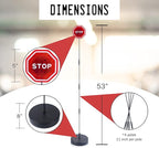 Andalus Brands Flashing LED Stop Sign Garage Parking Assistant System | Bumper Sensor,Red (1 Pack)