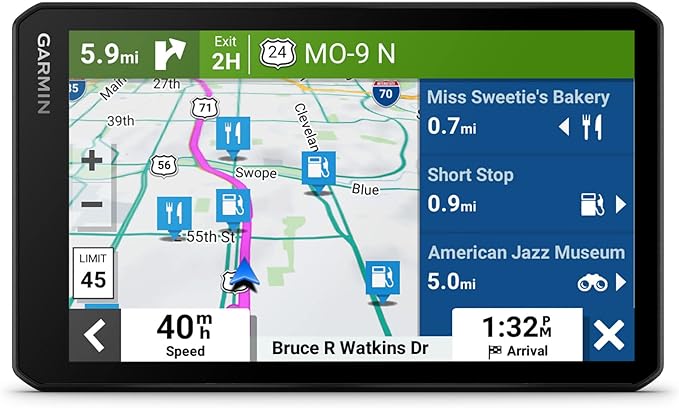 Garmin DriveCam™ 76, Large, Easy-to-Read 7” GPS car Navigator, Built-in Dash Cam, Automatic Incident Detection, High-Resoluti