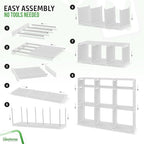 Cube Storage Organizer with Storage Bins Included - The Perfect Closet Organizers and Storage Solution. Includes 9 Storage Cu