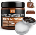 Leather Recoloring Balm Leather Color Restorer Scratch Repair Leather Paint for Furniture Couches Car Seats Shoes Bags Leathe