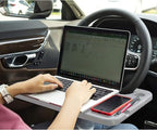 Car Steering Wheel Food Tray for Eating,Cars Seat Table Lap Trays for Adults Eating,Car Men Must Haves Cool Gadgets Interior Accessories(Gray)