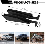 2PCS Car Seat Gap Filler Organizer, Multifunctional Seat Gap Storage Box for Phone Key, Stop Things from Dropping Between Seat and Console, Universal Interior Car Accessories (Black)