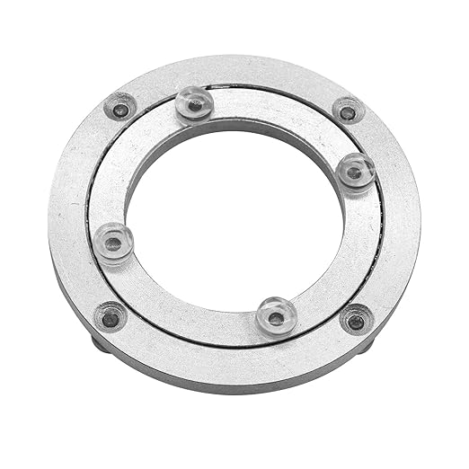 Aluminium Alloy Turntable Bearing, Heavy Duty Swivel Turntable Lazy Susan Rotating Bearing Turntable Round Dining Table Smoot