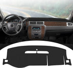 FIILINES Dash Cover for 2007-2014 Tahoe Suburban/GMC Yukon XL, 2007-2013 Avalanche Silverado 1500 2500 3500 LTZ/GMC Sierra SL