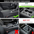 PIMCAR Center Console Organizer for Honda Accord 2018 2019 2020 2021 2022 ABS Plastic Material Armrest Box Insert Tray Pallet Accessories (NOT Fit for Manual Transmission Models) —Black