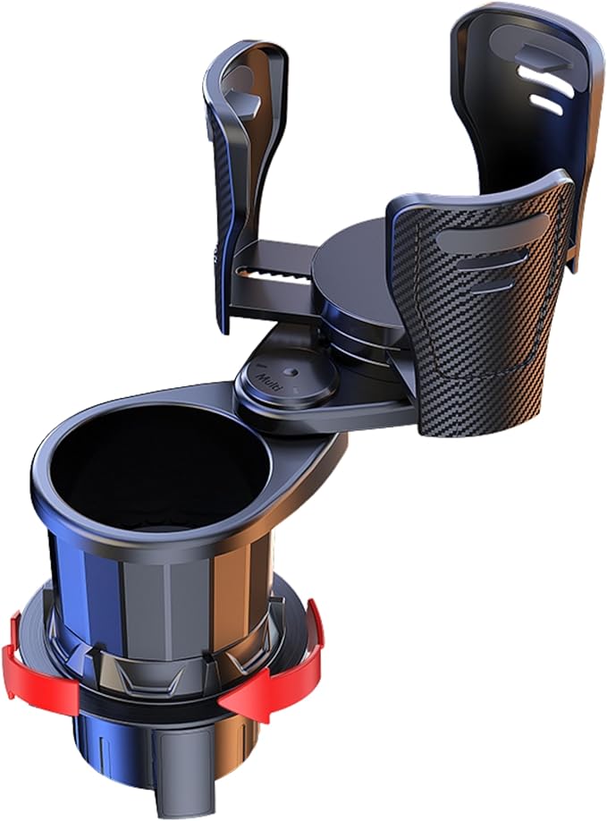 Car Cup Holder Expander Adjustable Base 2 in 1 Dual Layer Cup Holder Large Capacity Storage 360 Degree Rotating Cup Slot Large 10/40 oz Bottles & Big Drinks Travel Cup