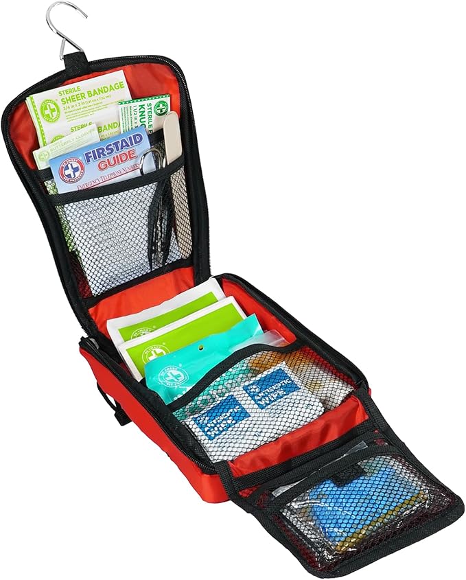 Be Smart Get Prepared 330 Piece First Aid Kit, All-Purpose: Clean, Treat, Protect Minor Cuts, Scrapes, Home, Office, Car, Sch