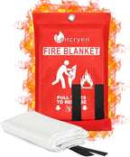 Lancryen Emergency Fire Blanket, Fire Extinguisher Blanket, Fire Suppression Fabric, Flame Retardant Towel Fire Safety Cloth 