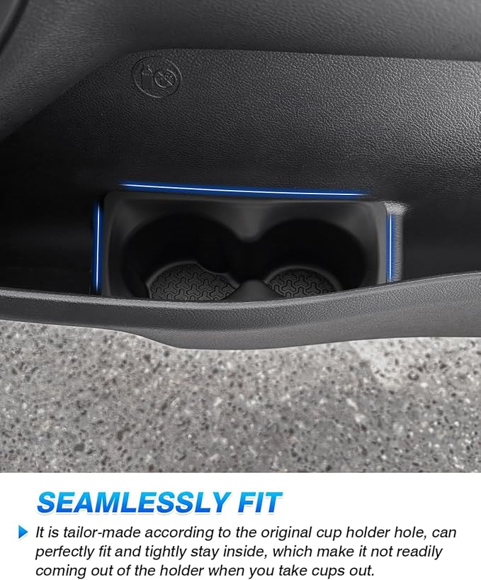 Autorder Door Side Cup Holder Insert for 2019-2025 Dodge Ram 1500 2500 3500 Accessories Water Cup Holders Door Organizer Handle Pocket Tray