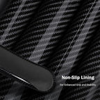3-Piece Carbon Fiber Steering Wheel Cover, Custom Fit for Jeep Wrangler 2018-2026 Gladiator 2020-2026,Quick Install Ultra-Thin & Non-Slip,Interior Car Accessories for Men Women(Gloss Black)