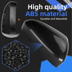 Passenger Side Mirror Cover Replacement for Ford Fusion 2013-2022 - Right Side Mirror Covers, Rear View Mirrors Cap Accessories Carbon Fibre, Without Lamp