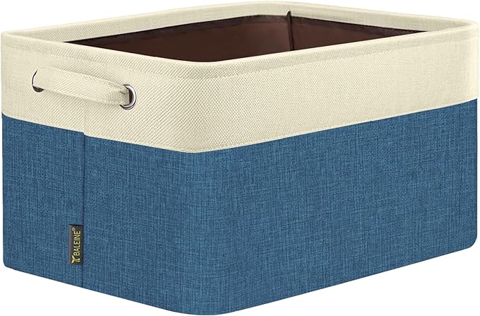 BALEINE 1 Pack Fabric Closet Storage Bins for Shelves, Linen Closet Organizers and Storage, Decorative Baskets for Organizing