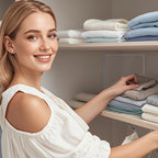 Shelf Dividers for Closet Organization: 12" Tall Acrylic Closet Dividers for Shelves - Clear Free Standing Shelf Separators f