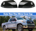 Osompar Glossy Black Outer Rear View Mirror Cover Cap Front Driver Passeger Side for Toyota Tundra 2007-2021 Toyota Sequoia