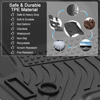 Floor Mats for Chevrolet Chevy Tahoe 2015-2020 and for GMC Yukon 2015-2020 (Bucket Seat), TPE Waterproof Non-Slip All Weather Protection Custom (Floor Mats & Cargo Liner & Seatback Cargo Mat)