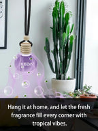 Ikeda Car Air Freshener: Hanging Car Smell Air Freshener | 10ml Hanging Car Perfume | Long Lasting Fragrance | Strong Scents 