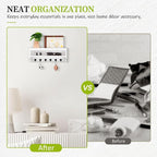 Nekon Key Holder Wall Mount, 12.8" W x 5.6" H x 3.7" D Wall Mounted Key and Mail Organizer with 6 Key Hooks, Key Racks for Ho