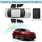Front Side Half Window Shade Foldable Custom Fit for Toyota CHR CH-R 2018-2023 Car Window Shades for Side Window Sun Shade UV Protection Heat Insulation for Camping Sleeping 4PCS