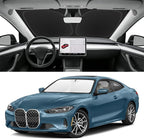 Custom Fit Windshield Sun Shade for BMW 4-Series 2021-2026, Blocks UV & Heat, Front Window Sunshade Accessorie, Easy Fold & Store Keep Your Car Cooler