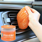 PULIDIKI Car Cleaning Gel Blue and Car Cleaning Putty Orange Bundle